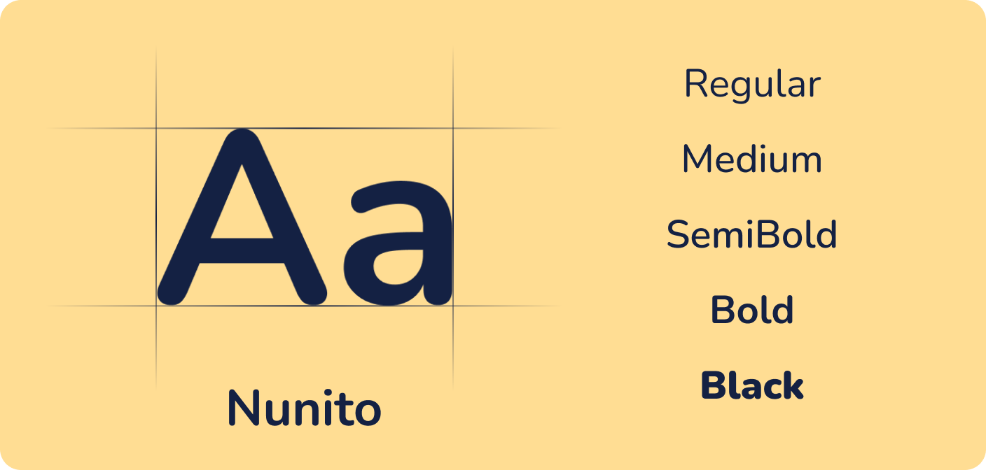 Nunito typography showcase